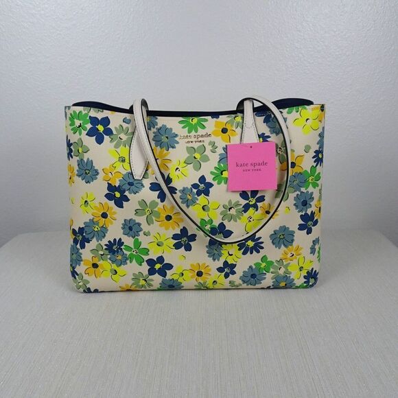 KATE SPADE All Day Floral Medley Large Tote With Wristlet Multicolor Modern New - Picture 11 of 12